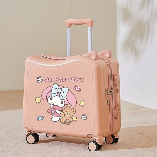 산리오 어린이 여행용 소형 기내용 캐리어 탑승용 무소음 휠 휴대용 가방