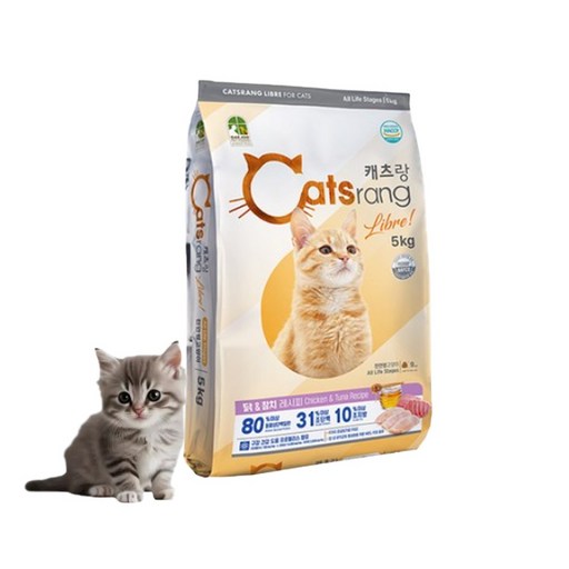 캐츠랑 전연령 인도어겸용 고양이 건식사료, 닭, 16kg