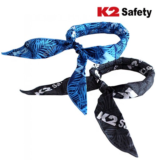 K2 [1+1] 아이스글랜 쿨스카프 얼음스카프  블루+그레이]시원한 여름 스카프 한 제품 두 장이 한 번에!