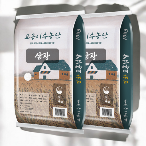 삼광2025년 강화섬쌀 교동섬쌀 교동이수농산, 10kg, 2개, 상등급