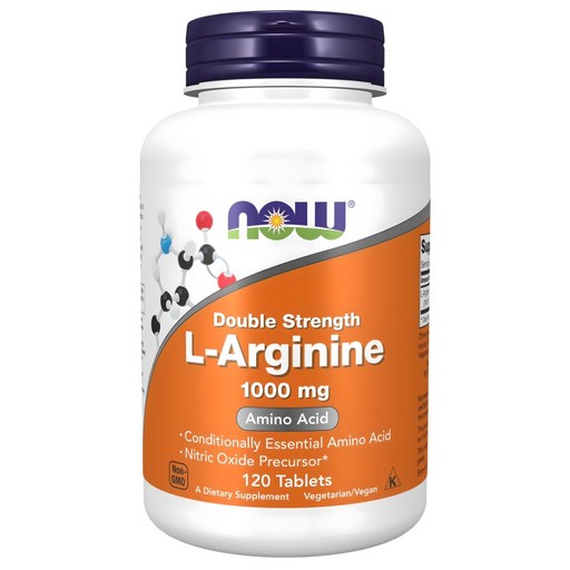 나우푸드 더블 스트랭스 L-아르기닌 1000mg 타블렛, 120정, 1개
