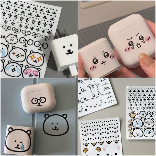 3종류 스티커 띠부실 판박이 다꾸 방수 스티커