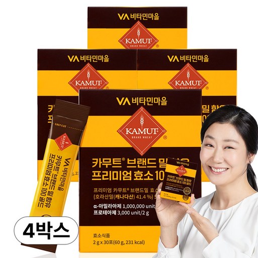 비타민마을 100만 역가수치  카무트 브랜드밀 프리미엄 효소 100 골드 30포