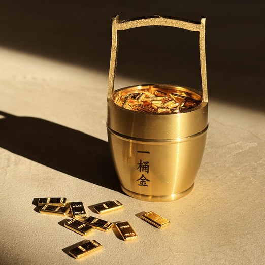 리드홈 병오년 재물운 건강 행운 황금 양동이 풍수 인테리어 소품 골드바