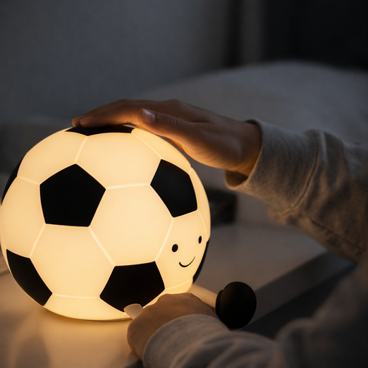 블루리 축구공 실리콘 LED 무드등