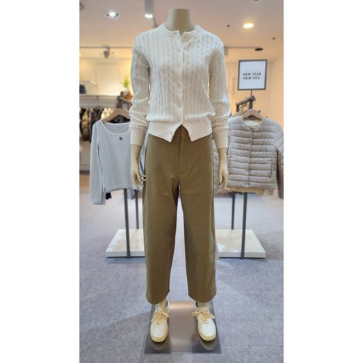 지오다노 여자 코튼 케이블 가디건 니트 스웨터 3컬러 356504