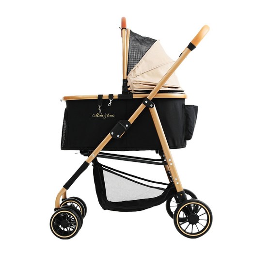 MILALOUIS초경량 접이식 분리식 반려동물 이동 카트 강아지유모차 퀵폴딩 개모차 고양이유모차