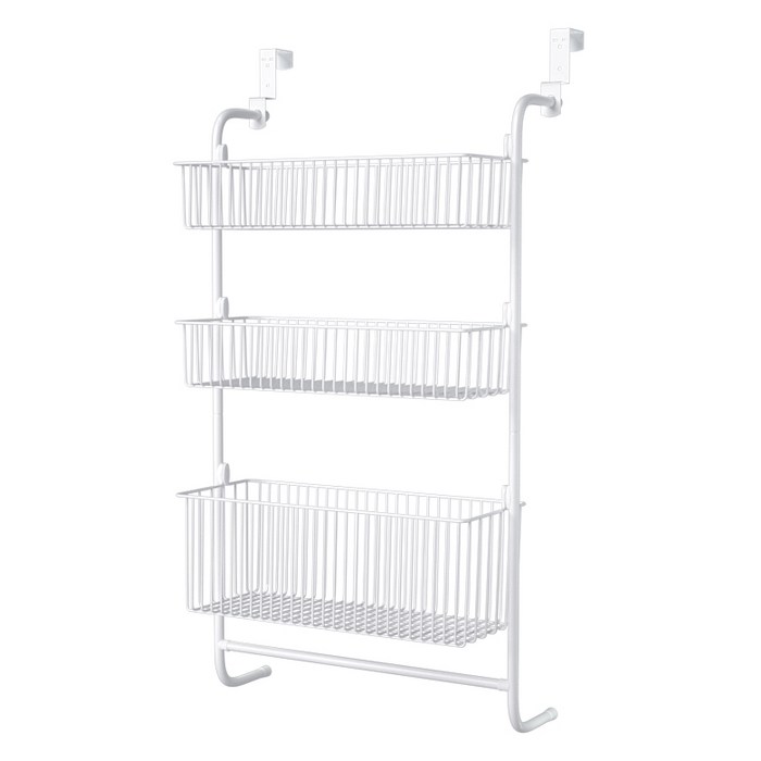 코멧 홈 3단 다용도 문걸이 수납선반