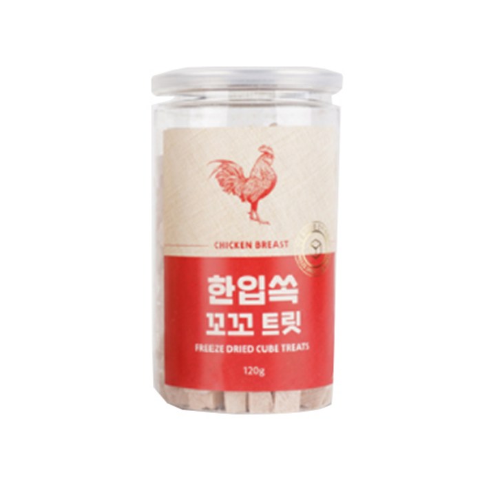 반려동물 한입쏙 꼬꼬 트릿 동결건조간식 120g, 닭, 1개 - 쇼핑뉴스