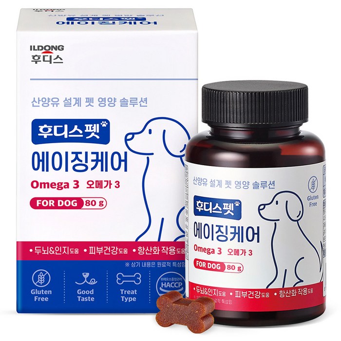 일동후디스 반려동물 후디스펫 에이징케어 피부 오메가3 80g 일동후디스 반려동물 후디스펫 에이징케어 피부 오메가3 80g