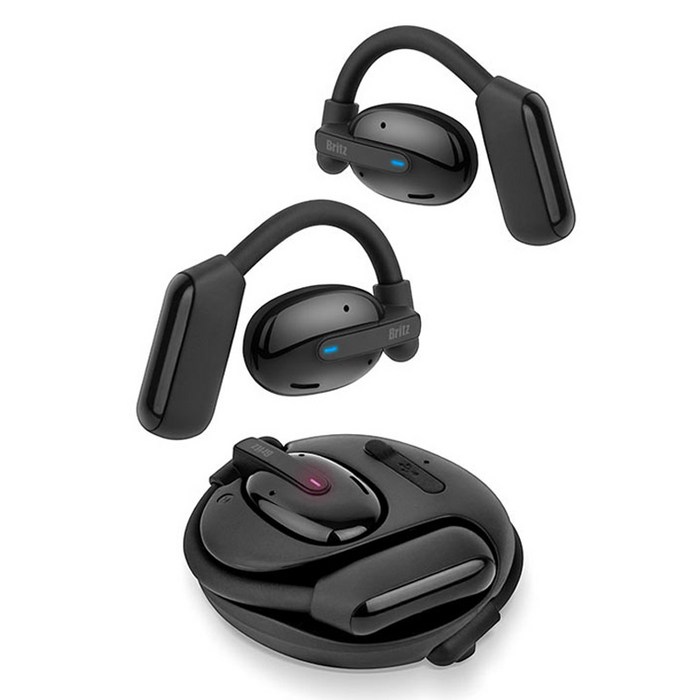 브리츠 오픈형 블루투스 이어폰, BZD7Pro, 블랙