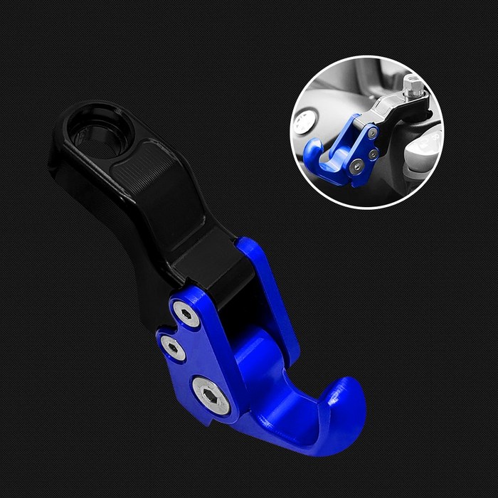 오토티엔 오토바이 튜닝 접이식 봉지걸이 미러형 헬멧 후크 고리 NMAX XMAX PCX, 1개, BLUE블루 오토티엔 오토바이 튜닝 접이식 봉지걸이 미러형 헬멧 후크 고리 NMAX XMAX PCX, 1개, BLUE블루