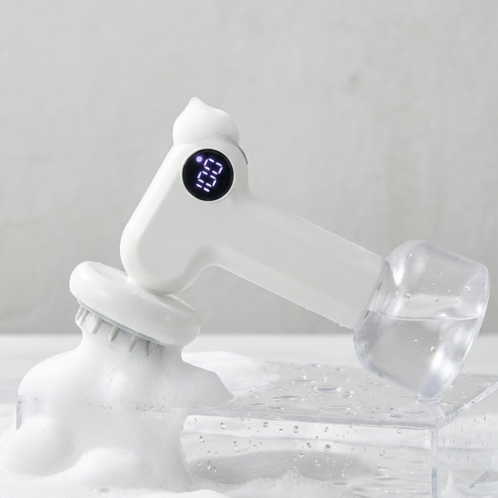 타이니무무 강아지 저자극 초미세 자동 거품 실리콘 브러쉬