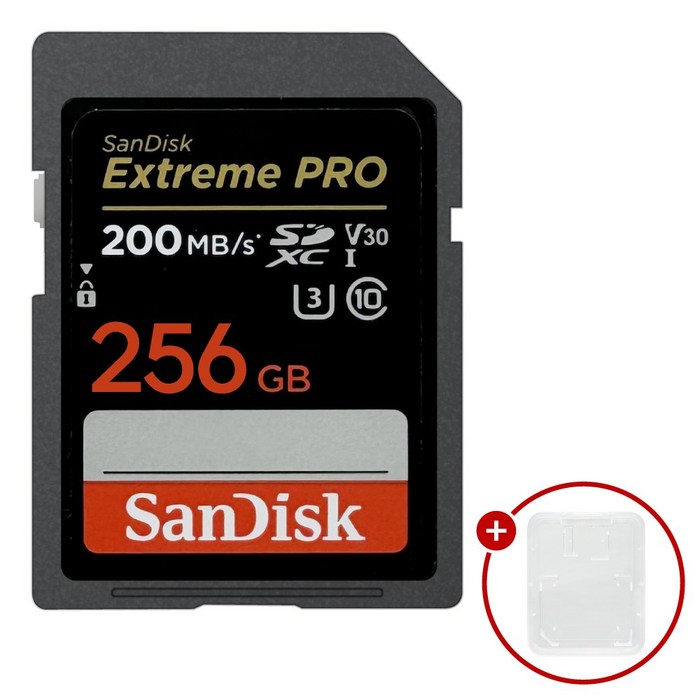 샌디스크 익스트림 프로 SD메모리카드 Extreme PRO UHSI SDXX  SD카드 케이스