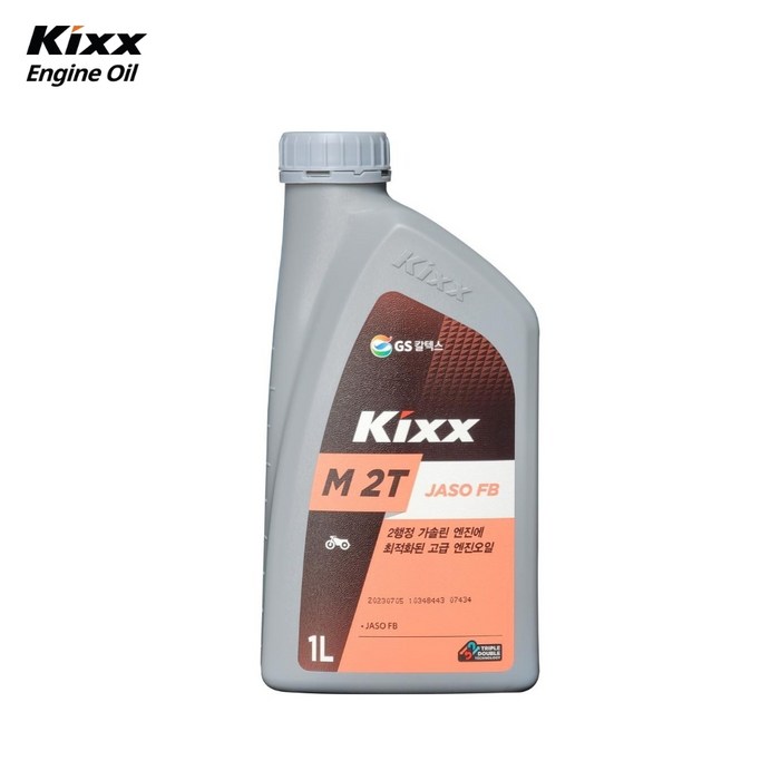 2행정 엔진오일 GS칼텍스 KIXX M 2T 1L1000ml 킥스, 1개