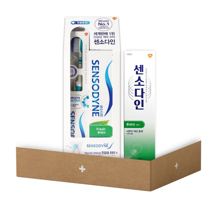 센소다인 후레쉬 치약 칫솔 세트 센소다인 후레쉬 치약 120g, 1세트 센소다인 후레쉬 치약 칫솔 세트 센소다인 후레쉬 치약 120g, 1세트