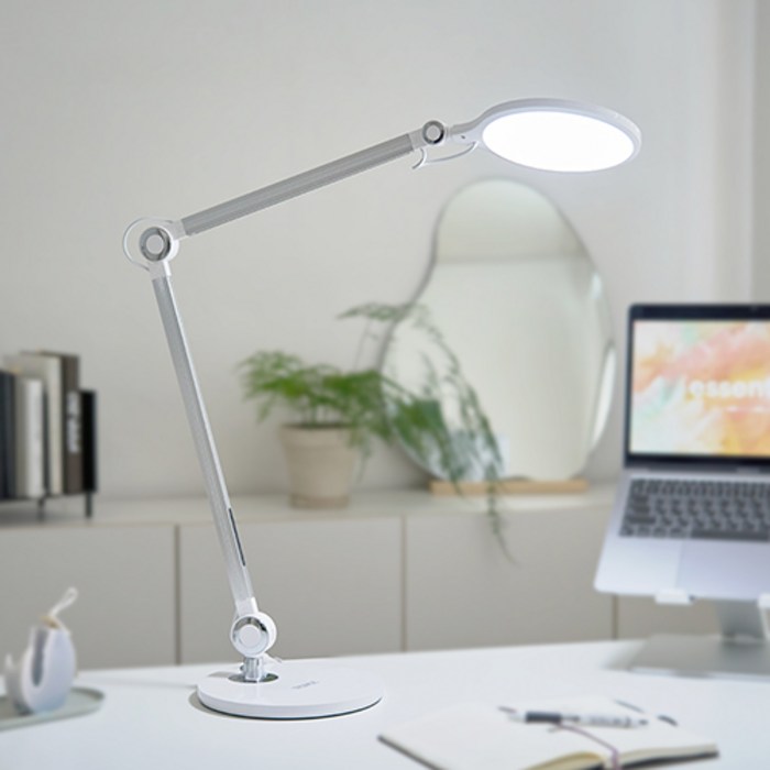 태니 LED 스탠드 플리커프리 블루라이트 차단, 우유니 화이트