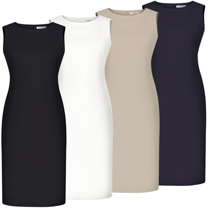 여성 민소매 정장 원피스 뷔스티에 결혼식 여름 하객룩 면접 아나운서룩 빅사이즈 4488