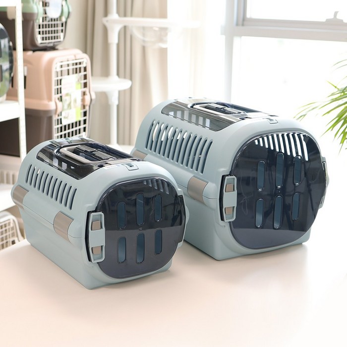 릿첼 파인켄넬 강아지 고양이 이동장 더블도어 케이지, 미스티블루, 1개