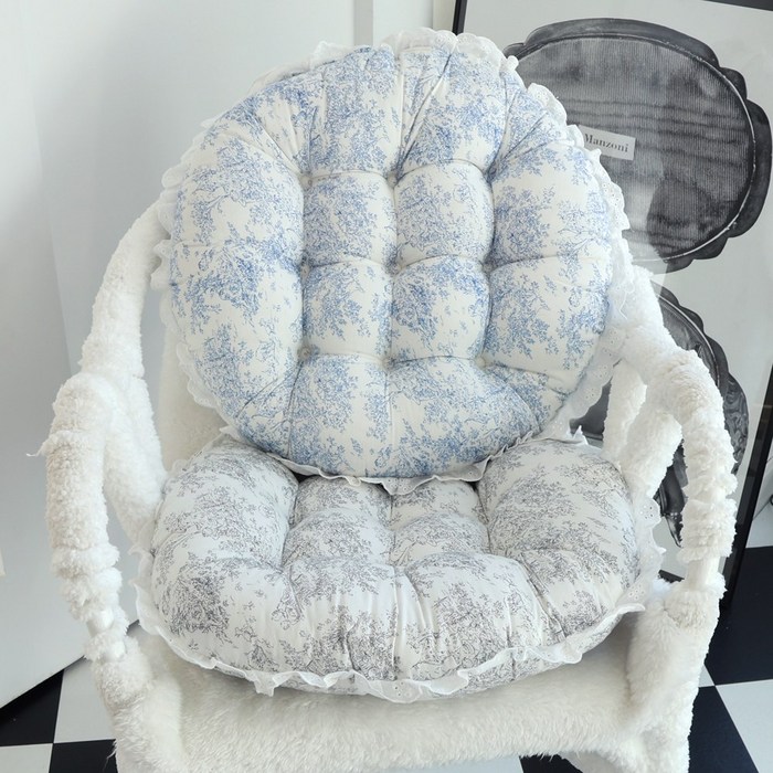 오라이프샵 뜨왈 예쁜 식탁의자방석 방석쿠션, 그레이 6개