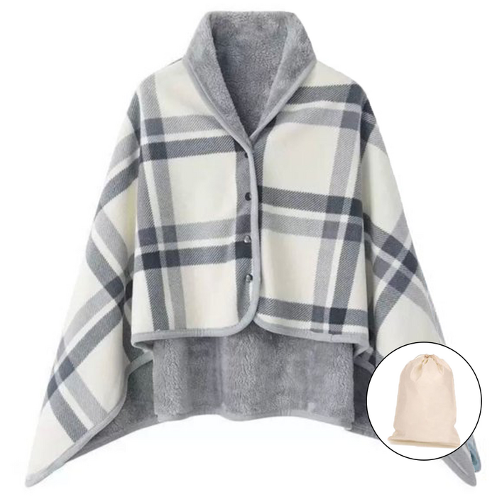 매이템 대형140100cm 무릎담요파우치포함 똑딱이담요 망토 밍크담요 사무실담요 극세사담요 차량용담요 차박 카페 캠핑담요