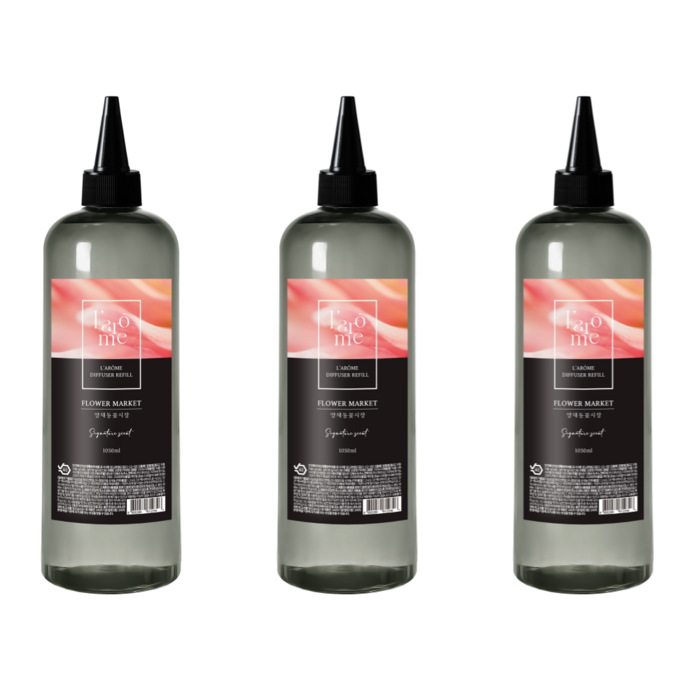 더허브샵 라홈 대용량 디퓨저 리필오일, 양재동꽃시장, 1.05L, 3개