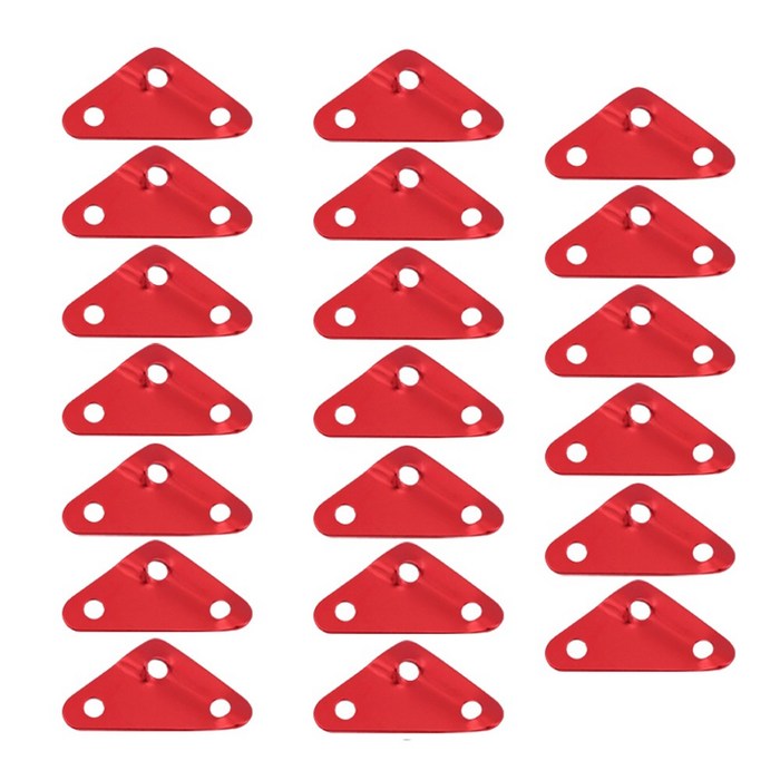 삼각형 스토퍼 캠핑용 막대 알루미늄, 레드20p