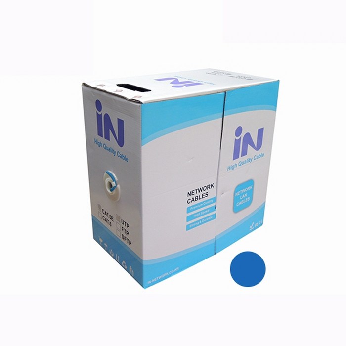 CAT.5E UTP 랜선 박스 레드 300m IN5UTP300MRE, 1개