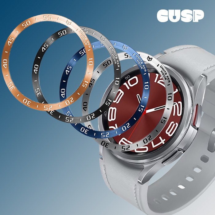 커스프 갤럭시워치6 클래식 47mm 43mm 프리미엄 베젤링 스타일링, A.포뮬러2블랙