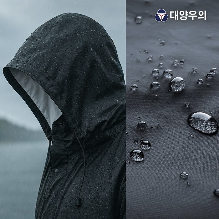기능성 골프 우의 G90 상하우비 비옷 국내자체제작 남여공용 방수 방풍 레인웨어, 블랙