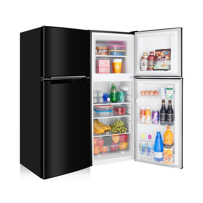 창홍 ORD138BBK 138L 2도어 블랙 냉장고 소형 미니 원룸 냉동 냉장고
