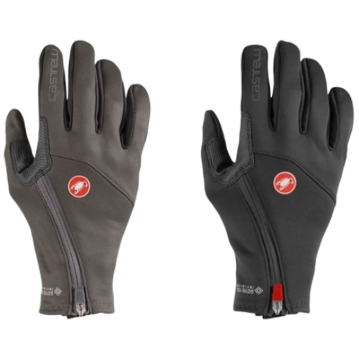 카스텔리 몰티롤로 자전거 긴장갑  방풍 방수 방한장갑, 1세트, 니켈 그레이 4520533064