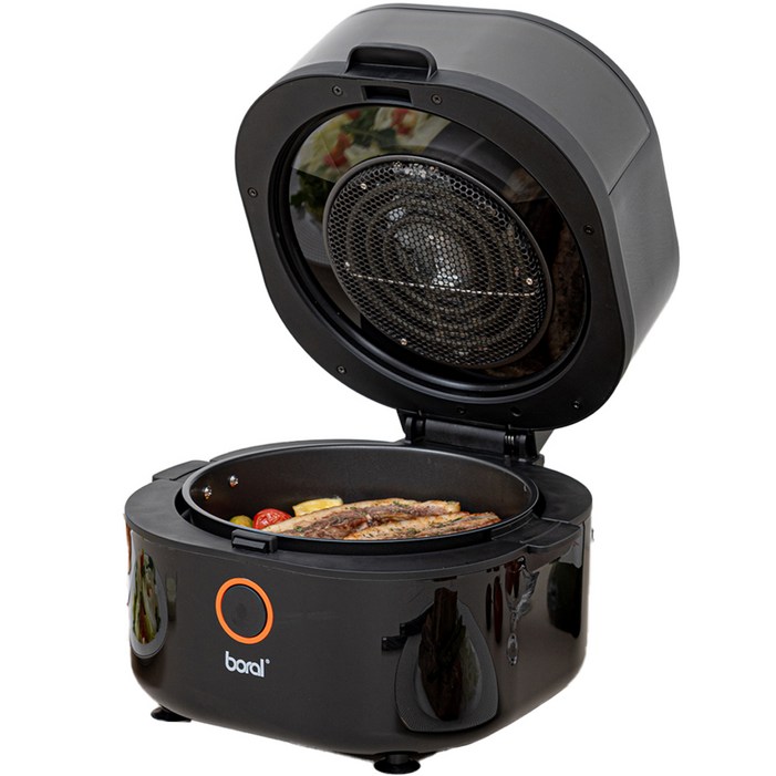 보랄 윈도우 에어프라이어 5L, BRAF1500W, 블랙 보랄 윈도우 에어프라이어 5L, BRAF1500W, 블랙