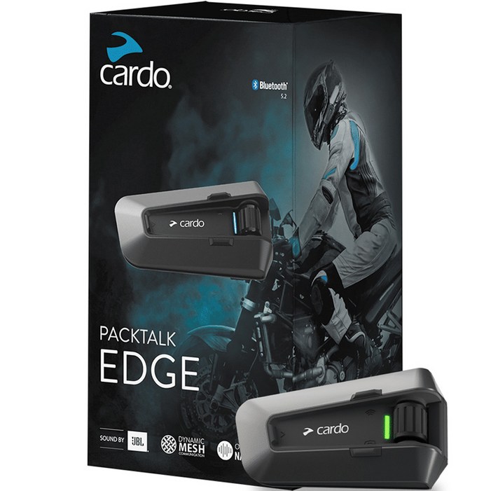 카르도 팩톡 엣지 JBL 블루투스 이어셋, PACKTALK EDGE SINGLE, 블랙