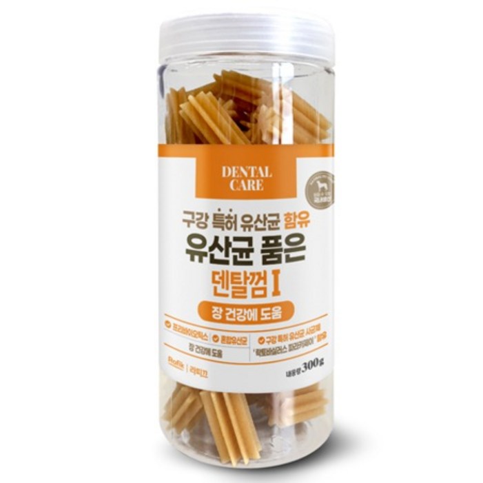 라피끄 강아지 유산균 품은 덴탈껌 I, 장 건강, 300g, 1개