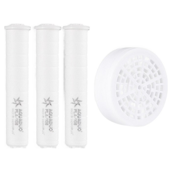 아쿠아듀오 블라썸 샤워기 PLA 리필필터 3p + 헤드필터 세트