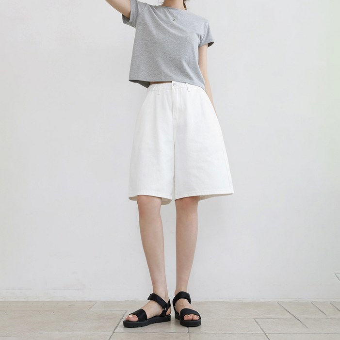 앤드스타일 절개 트윌코튼 버뮤다 반바지 264660 숏