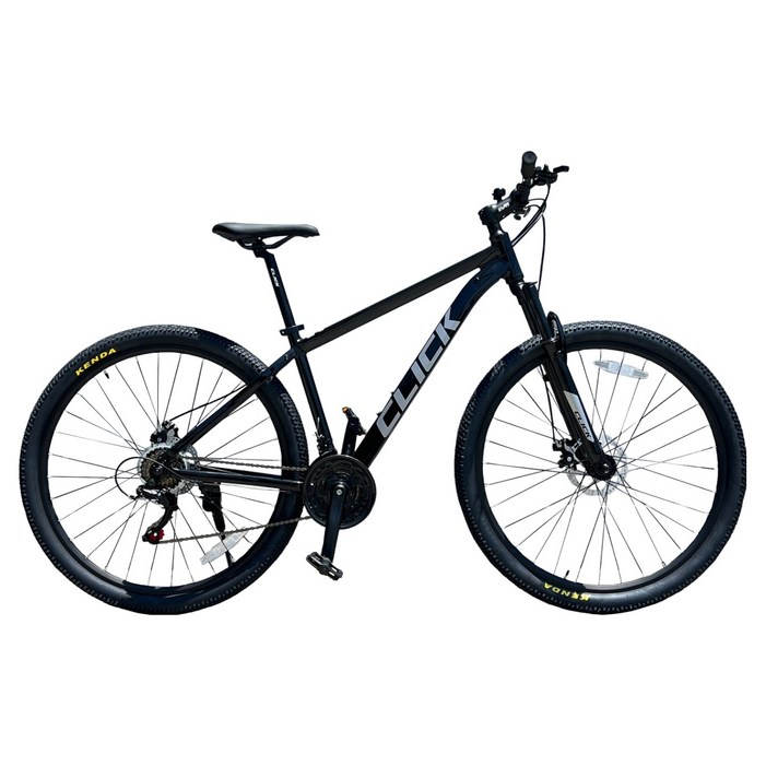 클릭 2025년형 제스트 27.5D 알루미늄 시마노 21단 디스크브레이크 MTB 자전거 미조립, 1개, 180cm, 유광블랙