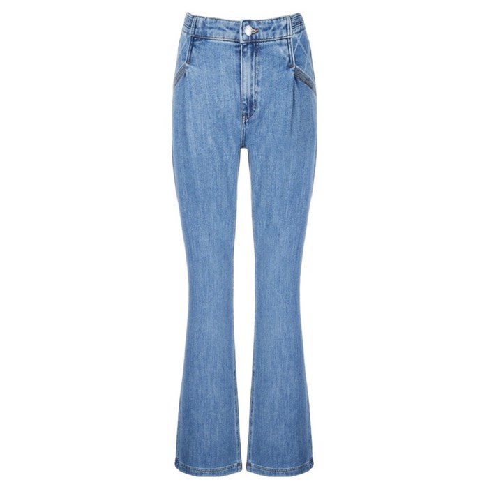 게스 여성용 자카드 다이아 포인트 플레어 붓컷 팬츠 YP2D6087