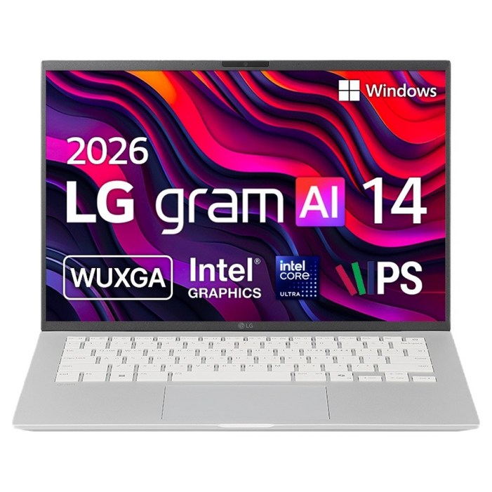LG전자 2026 그램 AI 14 코어Ultra5, 실버, 14Z90UGS5CK, 256GB, 16GB, WIN11 Home