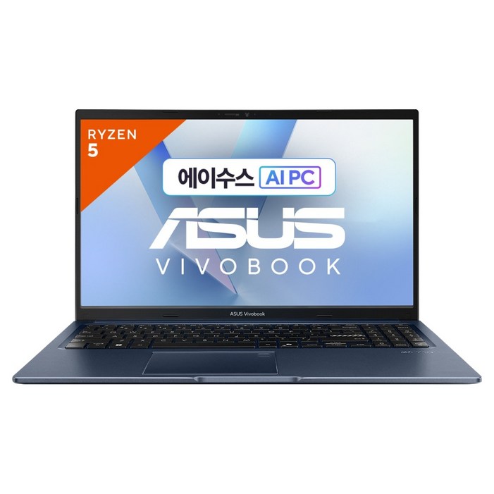 에이수스 2026 비보북 15 라이젠5 라이젠 100 시리즈, 콰이어트 블루, M1502NAQBQ015, 512GB, 16GB, Free DOS