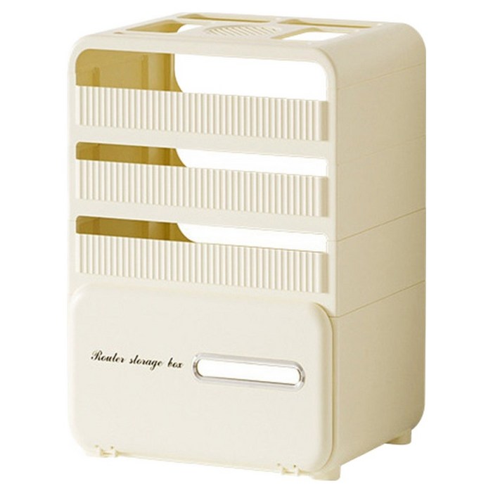 알럽홈 레터링 심플 멀티탭 셋톱박스 와이파이 정리 수납함 XL L2610128CR