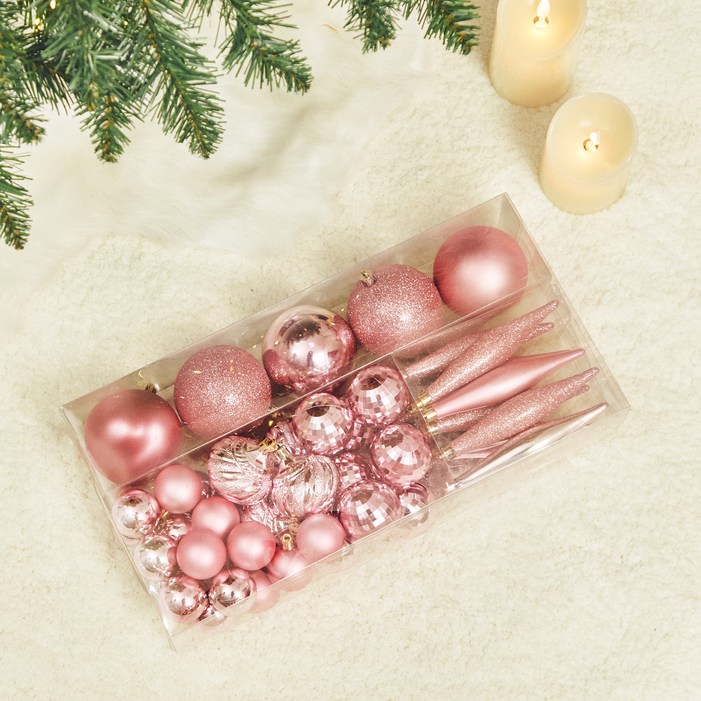 크리스마스 오너먼트 믹스 트리 장식 49p 세트