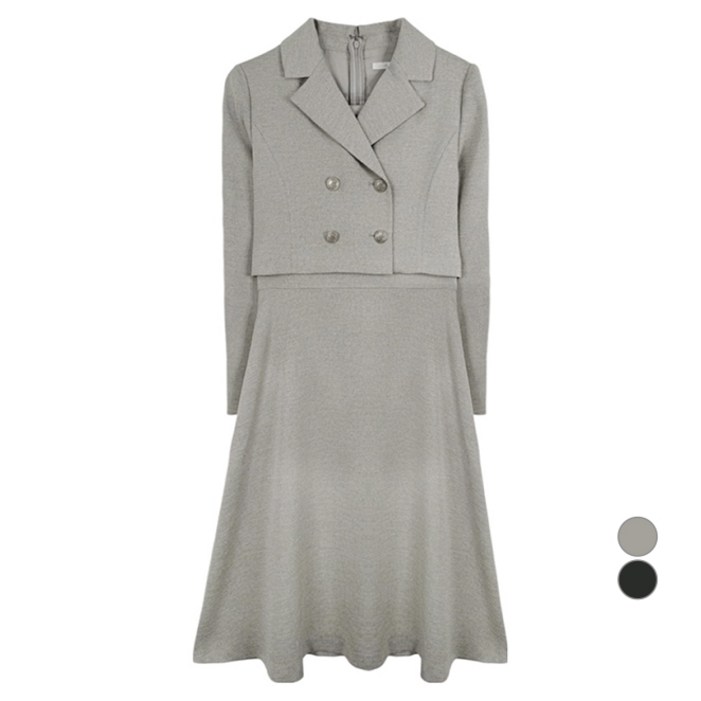 올리브데올리브 여성용 크롭더블A라인 원피스