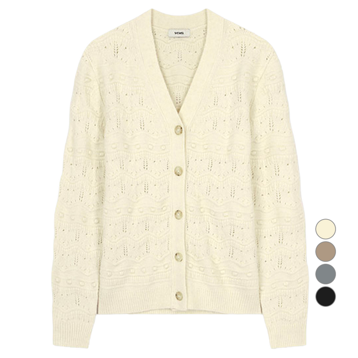 쉬즈미스 여성용 브이넥 가디건 SSKCDO41080