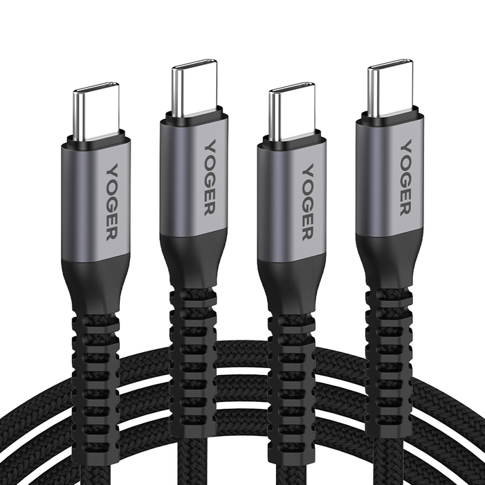 요거 C to C 60W PD 초고속 충전 케이블, 2m, 2개