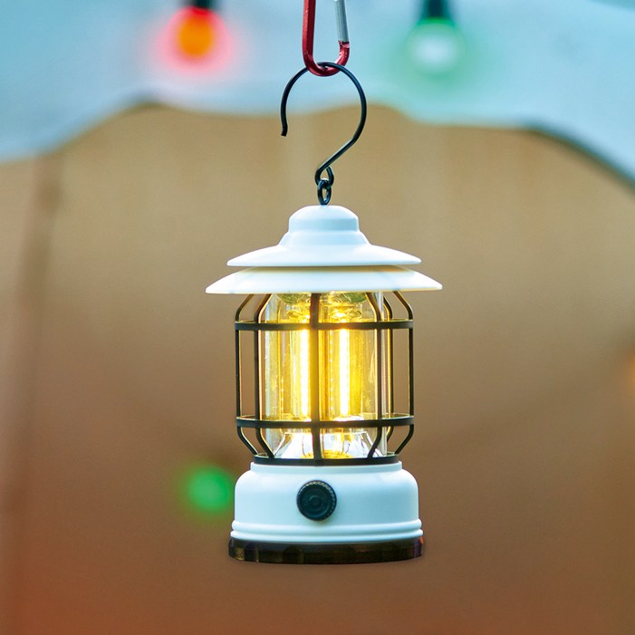 코멧 걸어서 사용하는 충전식 LED 감성 캠핑 랜턴