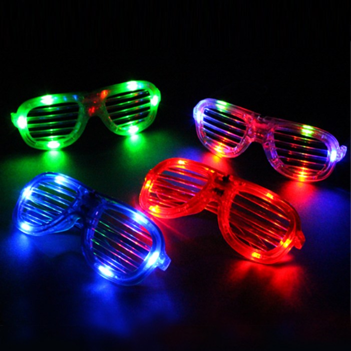 파티해 LED 셔터쉐이드 안경 4종 세트