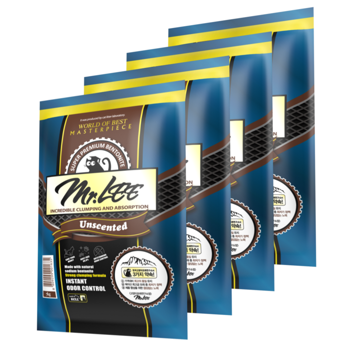 미스터리 언씬티드 고양이 모래 7kg 총 4봉총 2박스 배송, 7kg, 4개, 언씬티드