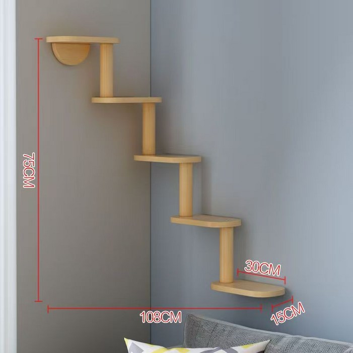 빅타워 백 고양이 벽걸이 구름다리 스크래쳐 캣타워 친환경 캣폴 선반 가구 워크 캣워커